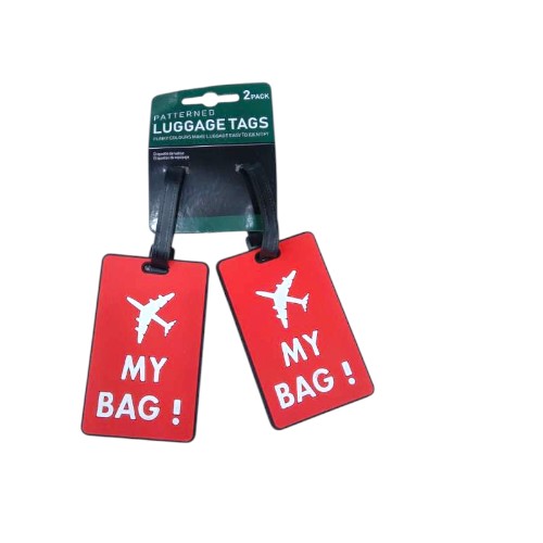 UBL LUGGAGE TAGS 10.5X6.5CM 2 DESIGNS