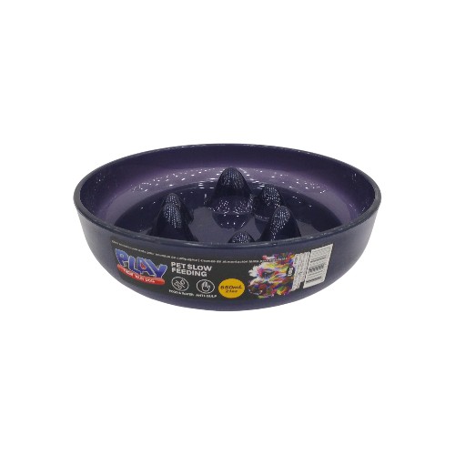 UBL PET SLOW FEEDING BOWL 2 ASSTD