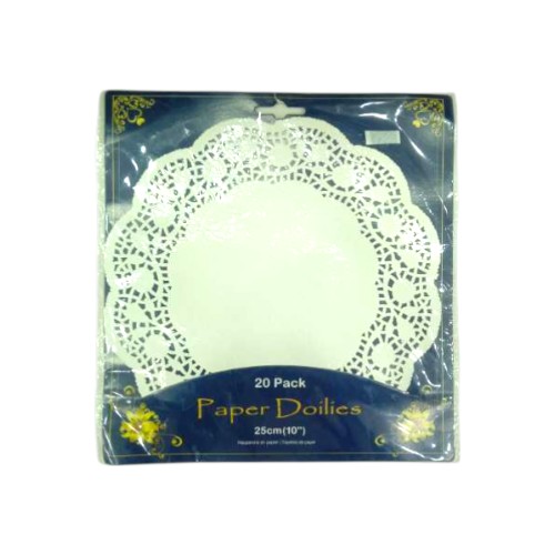 UBL PAPER DOILIES 20PACK 25CM YA0137