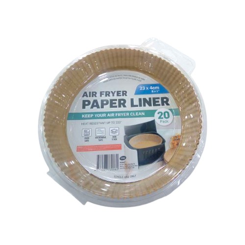 UBL AIR FRYER PAPER LINERS ROUND 20 PACK
