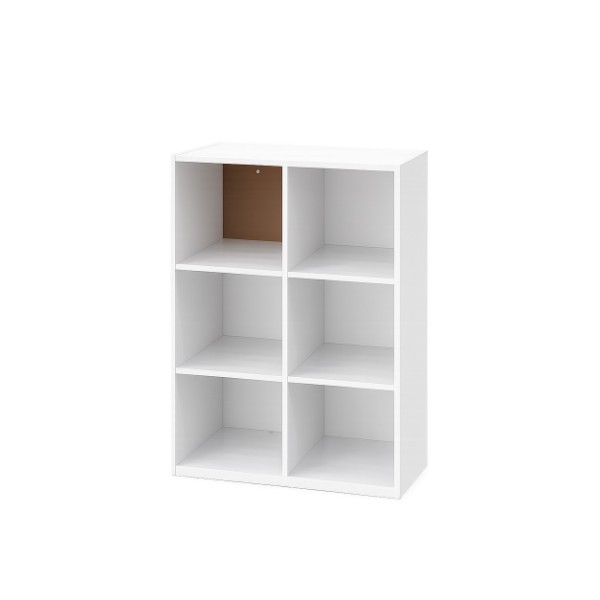 UBL 6 CUBE OPEN SHELF WHITE 61X29X91CM