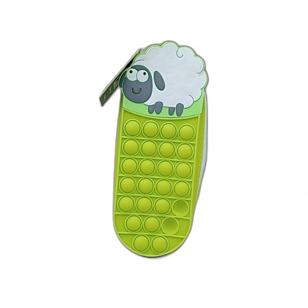 UBL PENCIL CASE FIDGET POP ANIMALS ASSORT