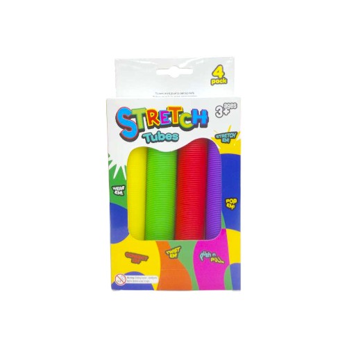 UBL SENSORY STRETCH TUBE TOY 4 PACK