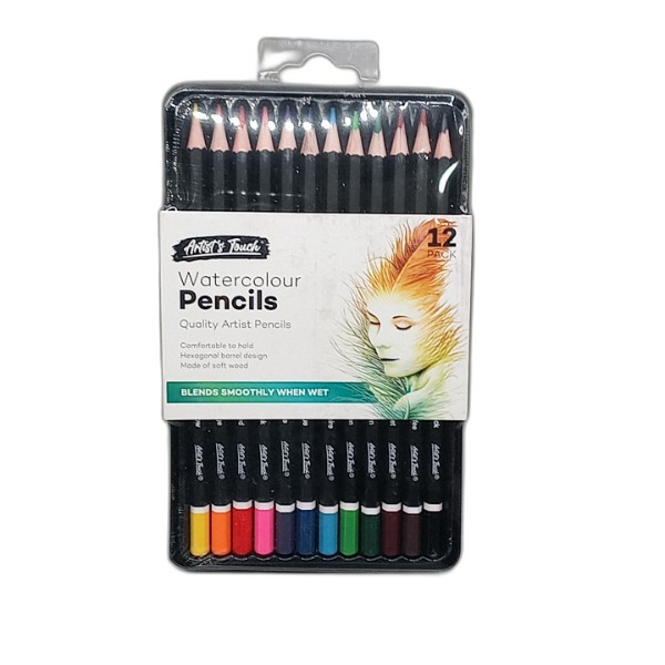 UBL ARTIST TOUCH WATERCOLOR PENCILS 12 PACK