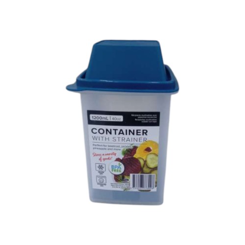 UBL FOOD CONTAINER W STRAINER 1.2L