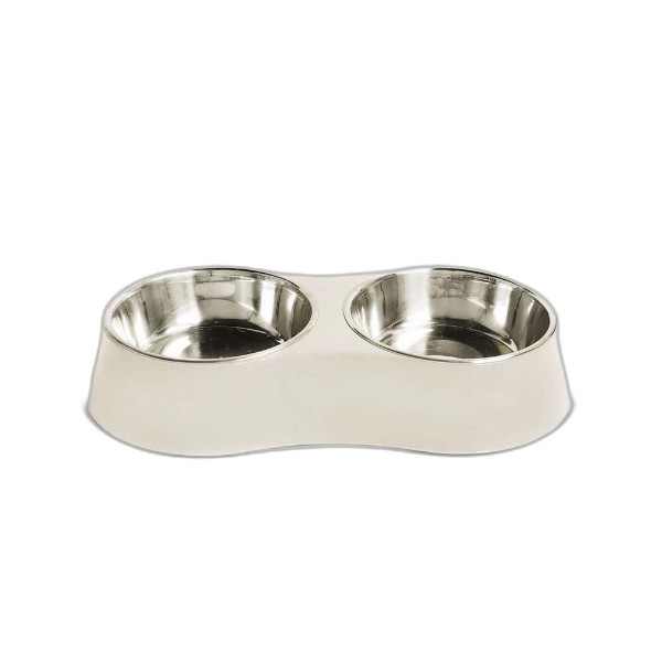 UBL DOG TWIN FEEDING BOWL 2 COLORS