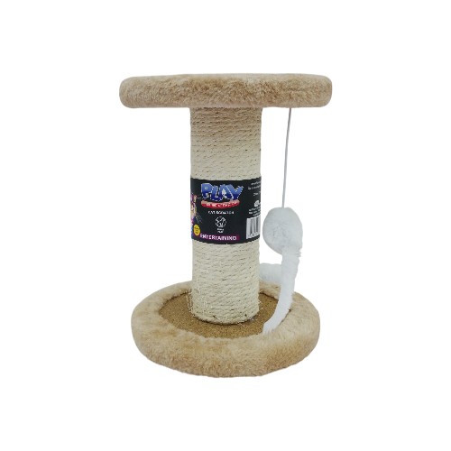 UBL CAT SCRATCHER W TOY MOUSE 20CM 2 COLORS