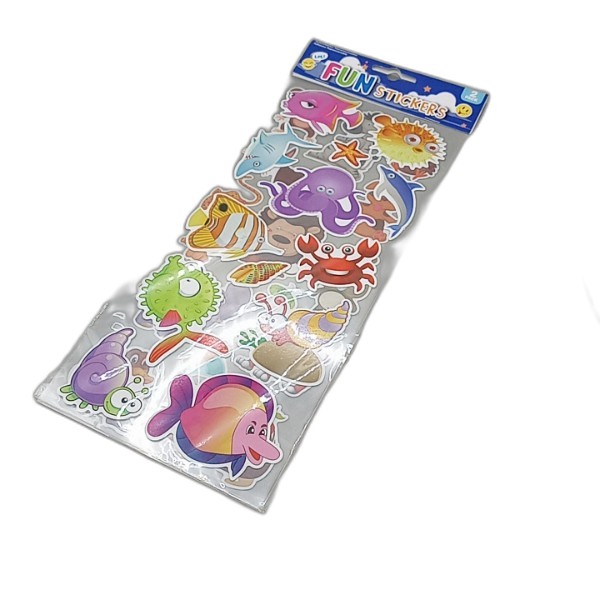UBL CREATURE STICKERS 2 SHEETS 4 DESIGNS