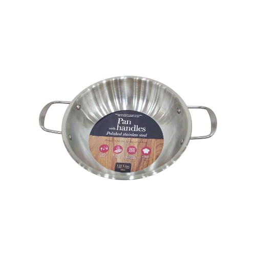 UBL STAINLESS STEEL PAN W HANDLES 20CM