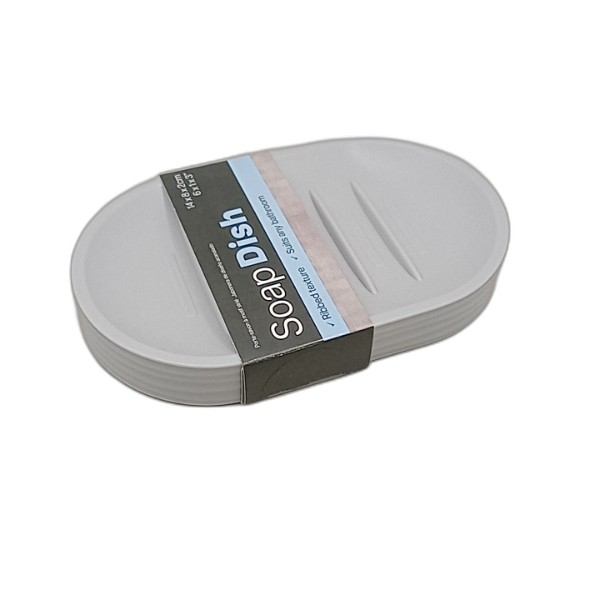 UBL SOAP DISH RIBBED DESIGN ASSORT