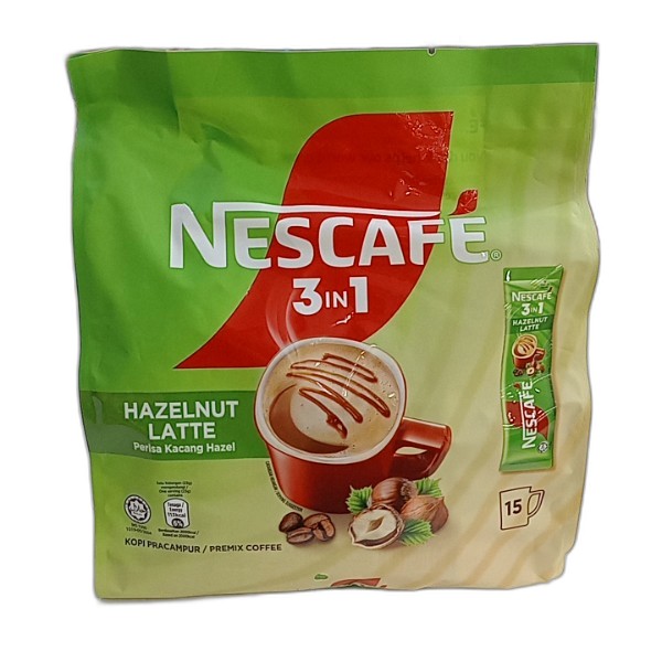 NESCAFE 3IN1 HAZELNUT LATTE 15X