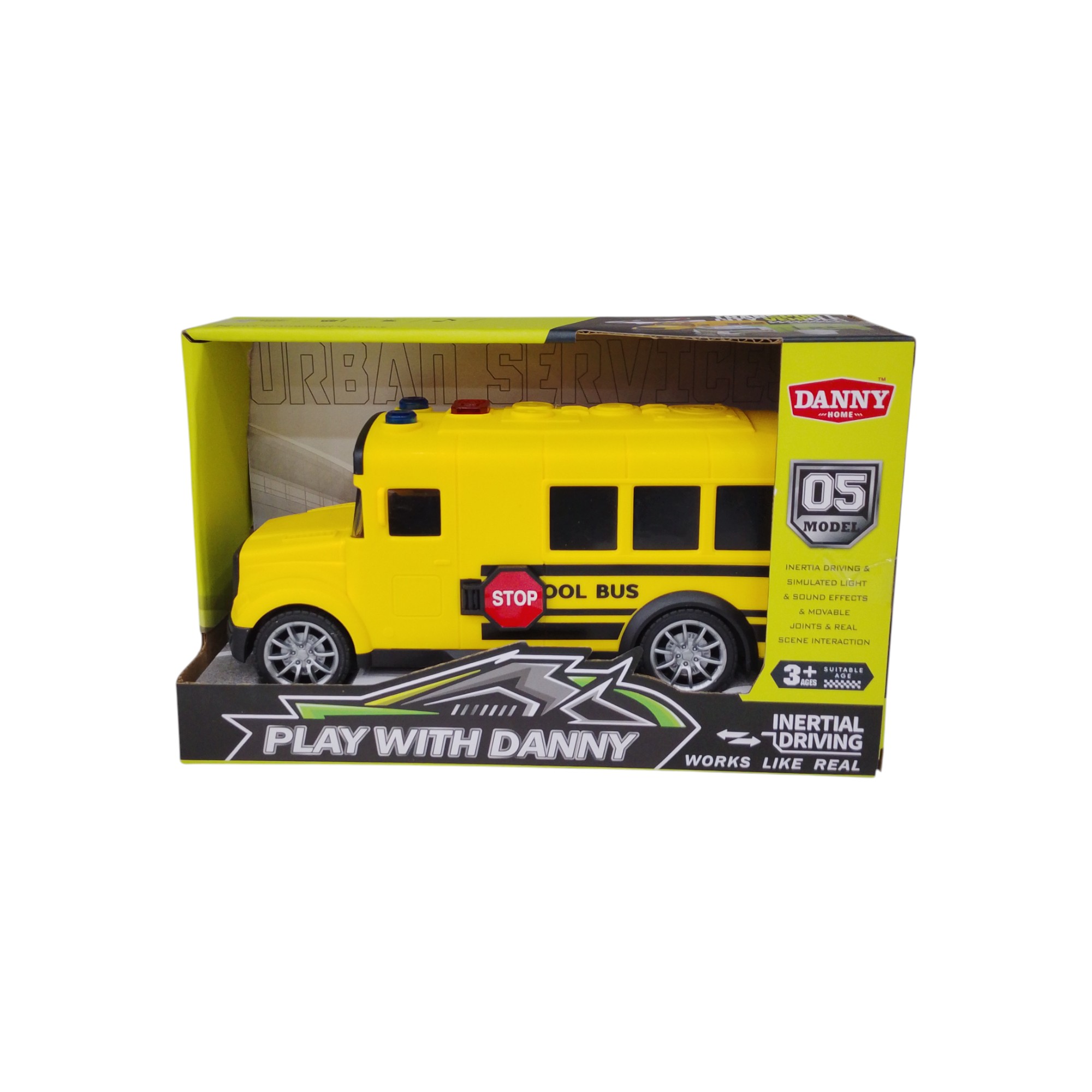 DANNYHOME TOY SCHOOL BUS LIGHT-SOUND