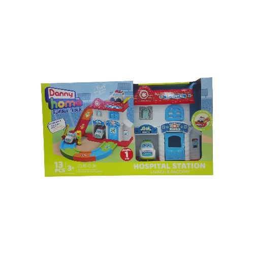 DANNYHOME BUILDER TRACK HOSPITAL SET 13PCS